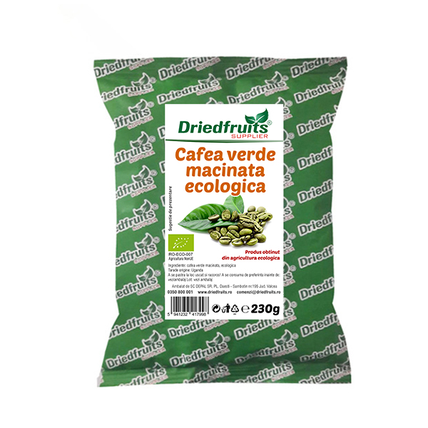 Cafea verde macinata BIO Driedfruits – 230 g Dried Fruits Cafea & Inlocuitori Cafea & Ciocolata